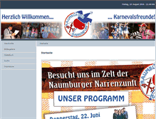 Tablet Screenshot of naumburger-narrenzunft.de